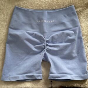 Alphalete amplify shorts (mystic blue)
